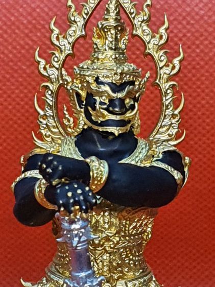 รูปหล่อลอยองค์ ท้าวเวสสุวรรณโณ HW ชุดกรรมการ 3 กายดำ รูปที่ 10