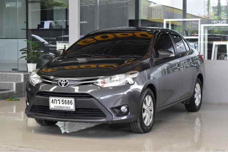 Toyota Vios 2015 1.5 E Sedan เบนซิน ไม่ติดแก๊ส เกียร์อัตโนมัติ บรอนซ์เงิน