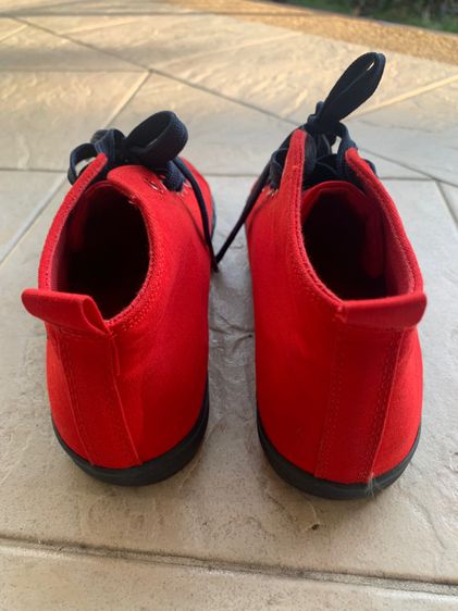 รองเท้าผ้าใบหุ้มข้อแฟชั่นผู้หญิง-BS322-Red (ของใหม่) รูปที่ 4