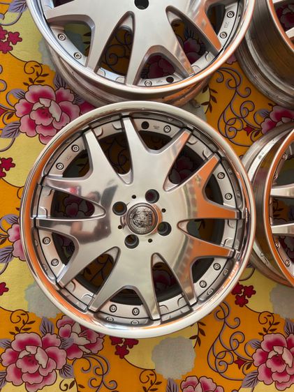 ล้อแท้ญี่ปุ่น club lines ขอบ17 4รู100 et38 ล้อ6.5 ปัดเงาใหม่ ชุดละ15900 รูปที่ 4