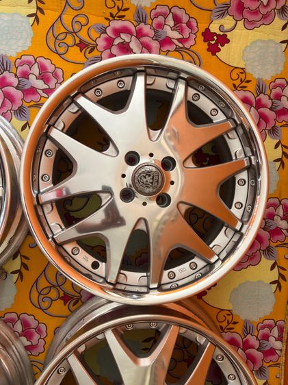 ล้อแท้ญี่ปุ่น club lines ขอบ17 4รู100 et38 ล้อ6.5 ปัดเงาใหม่ ชุดละ15900 รูปที่ 2