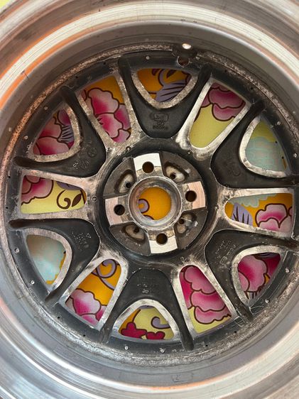 ล้อแท้ญี่ปุ่น club lines ขอบ17 4รู100 et38 ล้อ6.5 ปัดเงาใหม่ ชุดละ15900 รูปที่ 8