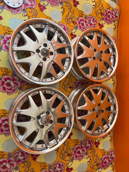 ล้อแท้ญี่ปุ่น club lines ขอบ17 4รู100 et38 ล้อ6.5 ปัดเงาใหม่ ชุดละ15900 รูปที่ 6