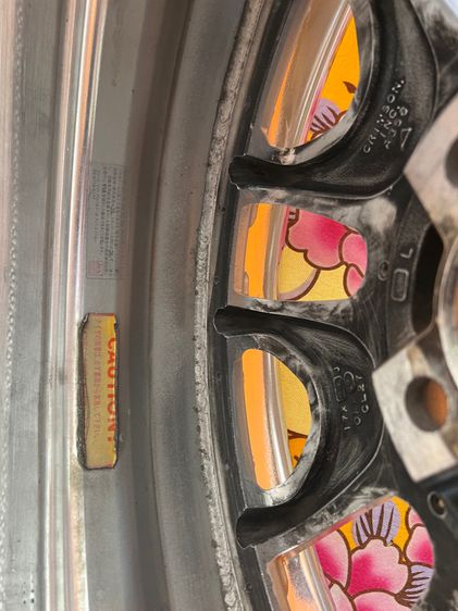 ล้อแท้ญี่ปุ่น club lines ขอบ17 4รู100 et38 ล้อ6.5 ปัดเงาใหม่ ชุดละ15900 รูปที่ 12