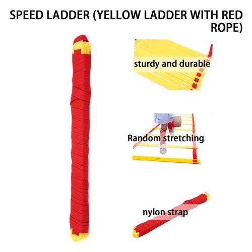 บันไดออกกำลังกาย บันไดฟิตเนส Speed ladder ฝึกฟุตบอล ฝึกความคล่อง ตัว 12 ขั้น 6 เมตร สีเหลือง แดง รูปที่ 6
