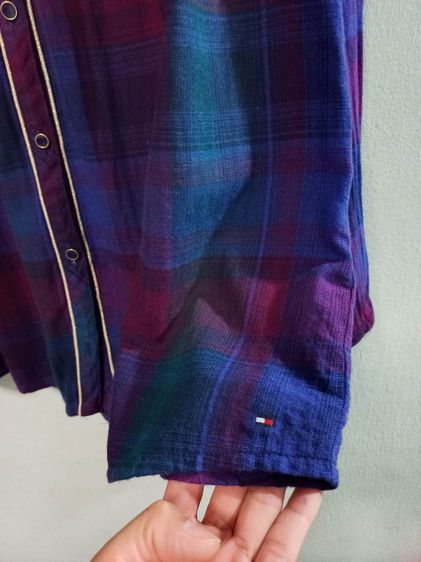 🌈เสื้อเชิ้ตแขนยาว เสื้อเชิ้ตลายสก็อต แบรนด์ TOMMY(ทอมมี) ❗️แบรนด์แท้💯 🪧👉✨️แบรนด์ดัง💥 รูปที่ 6