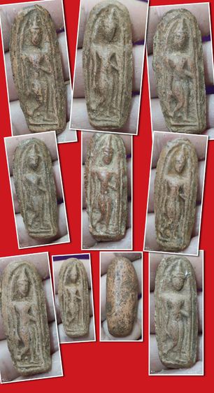 พระลีลาเม็ดขนุน 100 องค์ ชุดสวยสมบูรณ์ รูปที่ 2