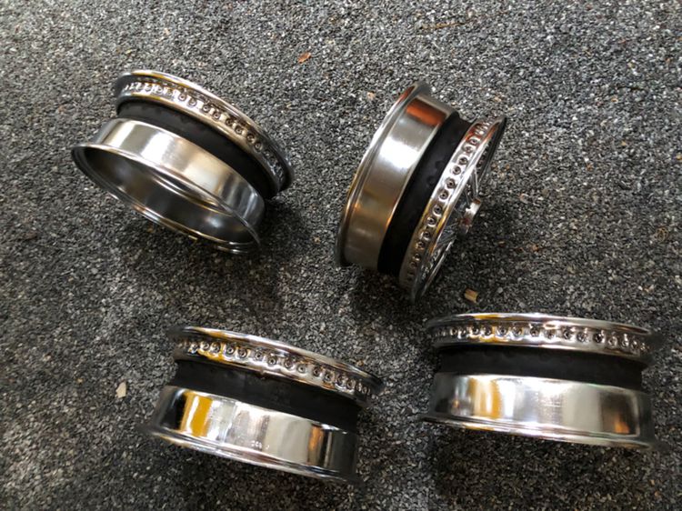 ล้อซี่ลวด Jaguar XK E-Type 🇬🇧 15นิ้ว หน้ากว้าง6 นิ้ว ล้อ Classic Chrome Tubeless Wire ของแท้ มือสอง รูปที่ 13