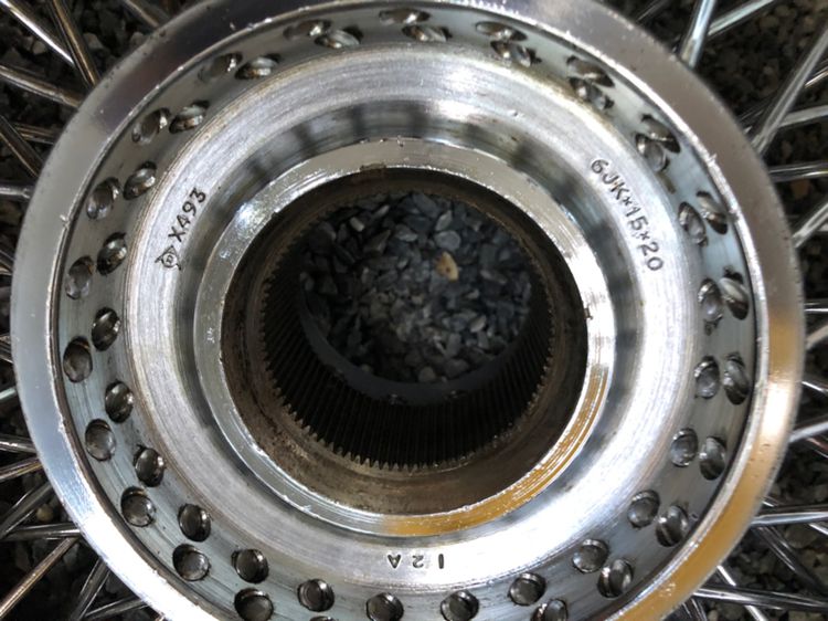 ล้อซี่ลวด Jaguar XK E-Type 🇬🇧 15นิ้ว หน้ากว้าง6 นิ้ว ล้อ Classic Chrome Tubeless Wire ของแท้ มือสอง รูปที่ 5