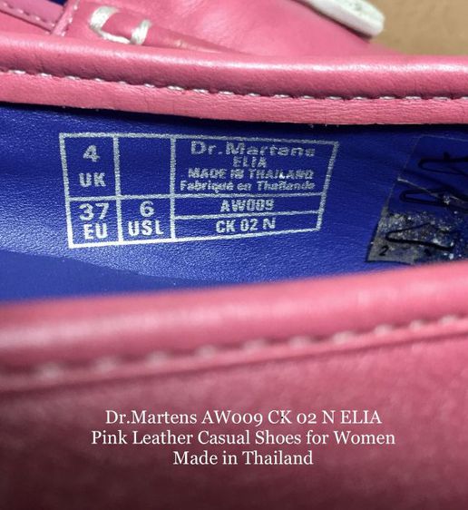 Dr.Martens, Casual shoes for Women 37EU 6US Original ของแท้ มือ 2 รุ่น ELIA, รองเท้า Dr.Martens หนังแท้ พื้นเต็ม สวยมาก ไม่มีรอยขีดข่วนใดๆ รูปที่ 18