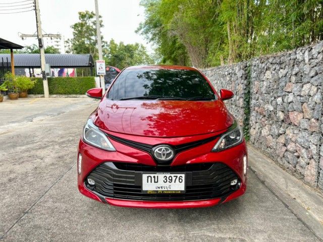 Toyota Vios 2021 1.5 High Sedan เบนซิน ไม่ติดแก๊ส เกียร์อัตโนมัติ แดง รูปที่ 2