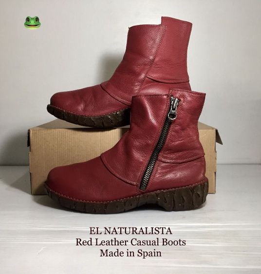 🐸 EL NATURALISTA Boots, Unisex 42EU(27.0cm) ของแท้ มือ 2, รองเท้าบู้ท EL NAT. หนังแท้ พื้นเต็ม มีตำหนิเล็กๆน้อยๆ โดยรวมสวย สภาพดีมาก รูปที่ 2