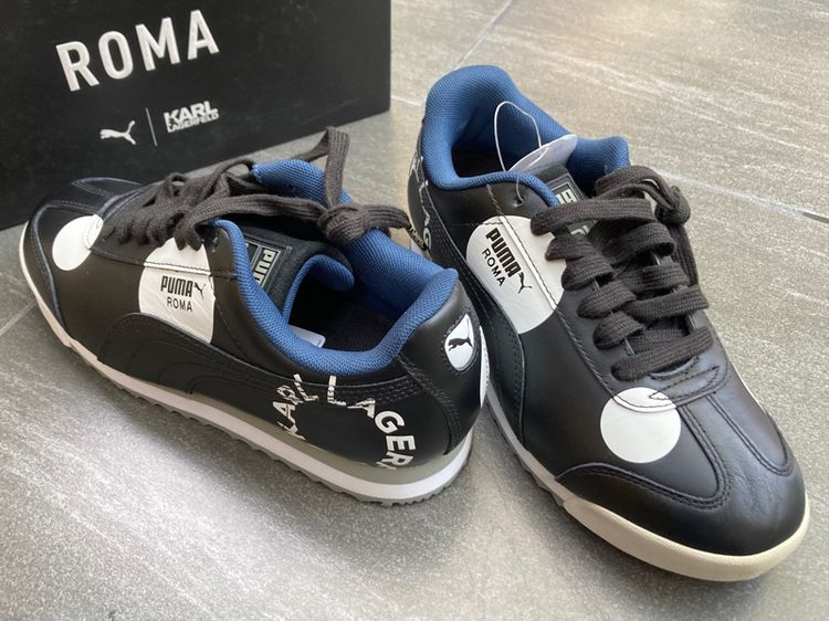รองเท้าผ้าใบ หนัง Puma รุ่น Roma Polkadot KL by Channel Designer KARL LARGERFELD Limited Edition UK4 US5 EUR37 23cm ของใหม่ รูปที่ 2