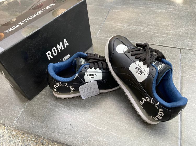 รองเท้าผ้าใบ หนัง Puma รุ่น Roma Polkadot KL by Channel Designer KARL LARGERFELD Limited Edition UK4 US5 EUR37 23cm ของใหม่ รูปที่ 10