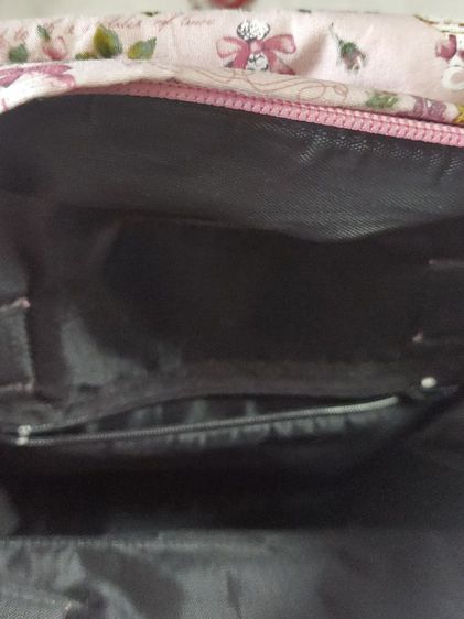 กระเป๋าเป้ผ้า cotton สีชมพูสวยมาก รูปที่ 4