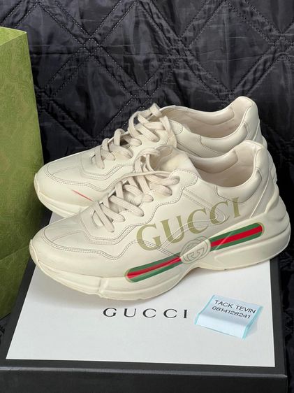 Gucci logo leather sneaker🐍