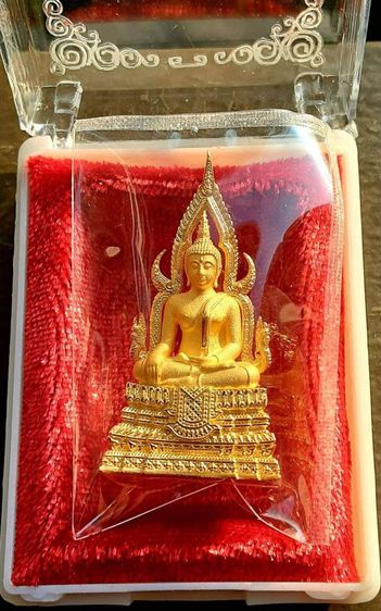 สมเด็จองค์ปฐม เนื้อชุบทอง วัดพระพุทธพรหมยาน สูง3.5เซ็นติเมตร สร้างเพียง1,500องค์ รูปที่ 2