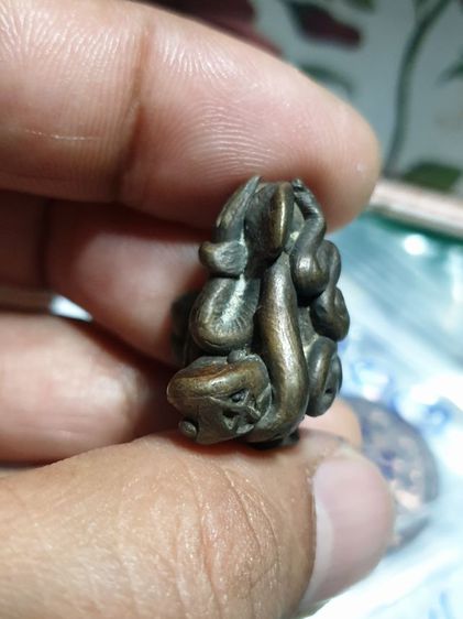 รูปหล่อพระพิฆเนศ ปิดตา พิมพ์ปั่น ไม่ตะเข็บ สวยผิวตึงแห้งเก่าตามอายุ พระแท้ พระสายใต้ ไม่ทราบวัดปีที่ออกเก่าตามอายุ  รูปที่ 5