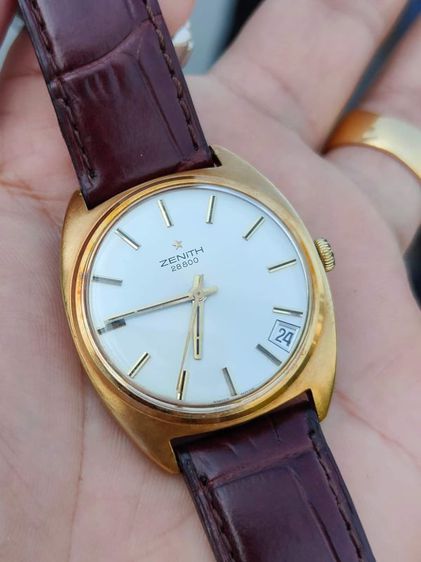 นาฬิกา ZENITH 28800 18k Solid Gold ฝาหลังสลักวาระพิเศษ