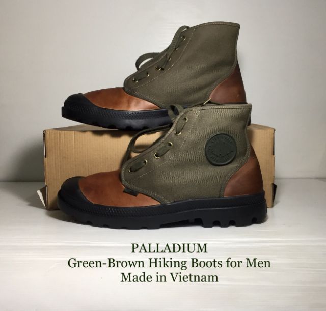 อื่นๆ รองเท้าบู๊ท UK 9 | EU 43 1/3 | US 9.5 หลากสี PALLADIUM Hiking Boots 43EU(28.0cm) Original ของแท้ มือ 2 สภาพเยี่ยม, รองเท้าบู้ทเดินป่า PALLADIUM หนังแท้ผสมผ้าใบ พื้นเต็ม ไม่มีตำหนิใดๆ