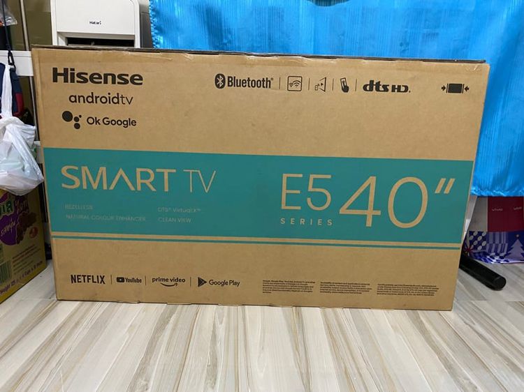 Hisense 40E5G Android TV 40 นิ้ว DVBT2  USB2.0 HDMI  AV  Digital Audio