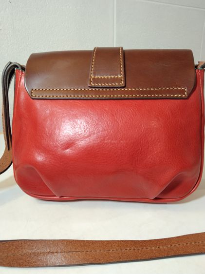 กระเป๋าหนัง Dooney Bourke 1975 Small Flap Crossbody สีแดง ส่งฟรี รูปที่ 2