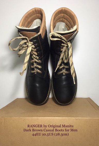 RANGER created by Manitu, Dark Brown Casual Boots 44EU(28.5cm) ของแท้ มือ 2 สภาพเยี่ยม, รองเท้าบู้ท RANGER หนังแท้ พื้นเต็ม ไม่มีตำหนิใดๆ รูปที่ 7