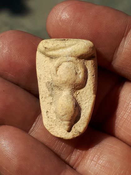 พระกรุวัดพลับ พิมพ์สมาธิ มีคราบกรุ เนื้อผง สีขาวอมเหลือง เนื้อแห้ง แตกลาน เป็นธรรมชาติ สมบูรณ์ แท้ดูง่าย เนื้อจัดมาก มีคราบเก่า แท้ หายาก รูปที่ 6