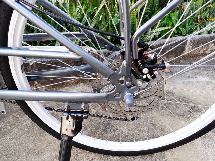 จักรยานแม่บ้าน สวย วินเทจ กะทัดรัด แข็งแรง เกียร์ 7 สปีด โครงสร้างเหล็กแข็งแรง แน่นหนา เช่นเฟรม จากเหล็กคุณภาพดี Hi Steel ดีไซน์สวยสไตล์วินเ รูปที่ 11
