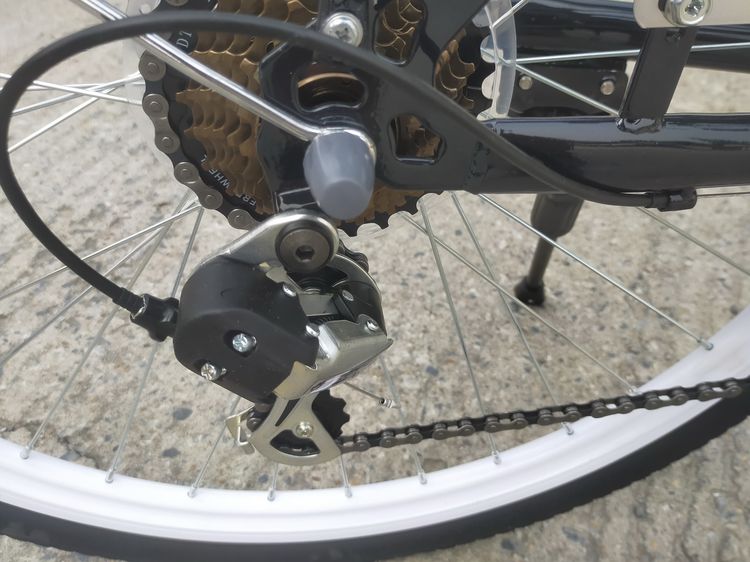 จักรยานแม่บ้าน สวย วินเทจ กะทัดรัด แข็งแรง เกียร์ 7 สปีด โครงสร้างเหล็กแข็งแรง แน่นหนา เช่นเฟรม จากเหล็กคุณภาพดี Hi Steel ดีไซน์สวยสไตล์วินเ รูปที่ 18