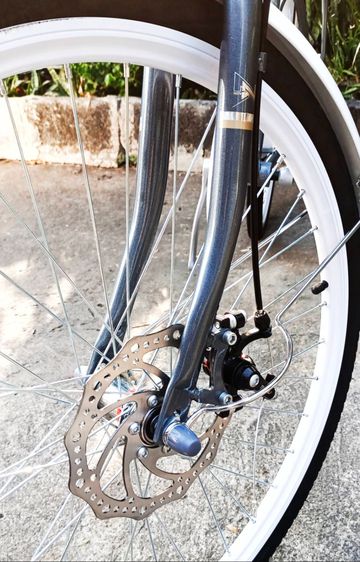 จักรยานแม่บ้าน สวย วินเทจ กะทัดรัด แข็งแรง เกียร์ 7 สปีด โครงสร้างเหล็กแข็งแรง แน่นหนา เช่นเฟรม จากเหล็กคุณภาพดี Hi Steel ดีไซน์สวยสไตล์วินเ รูปที่ 4