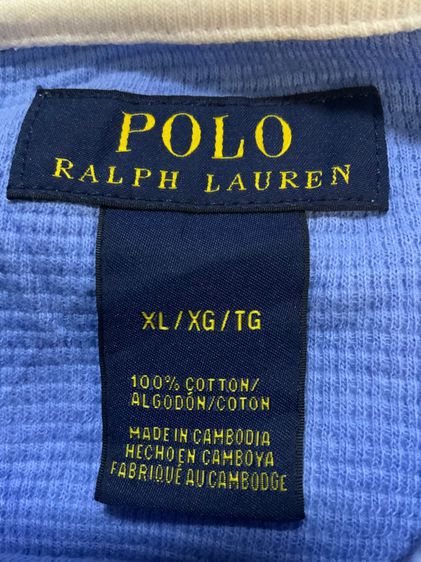 เสื้อ POLO RALPH LAUREN สีฟ้าพาสเทล สวย รูปที่ 7