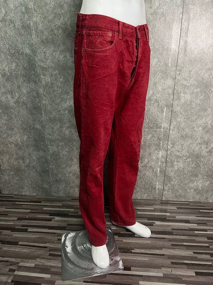 กางเกง LEVI S SUPER RED 90’S กระดุมเงินสีแดงสด