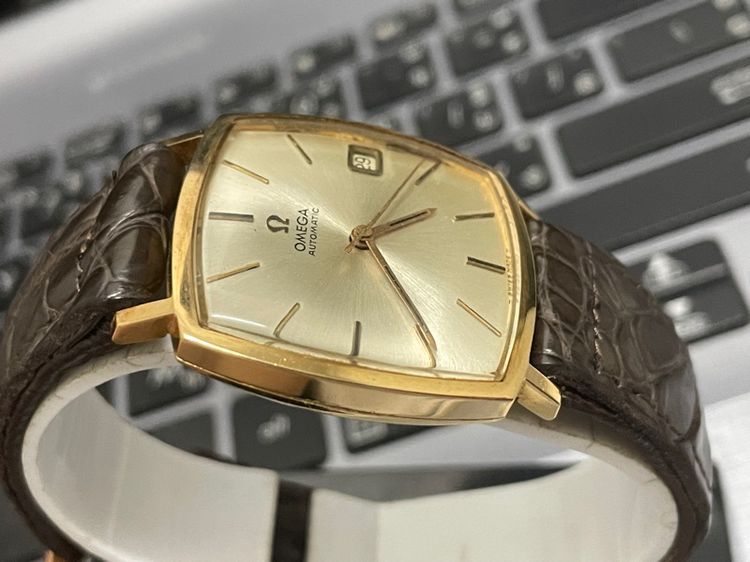 Omega ตัวเรือนเนื้อทองคำ 18K Solid Gold Automatic  รูปที่ 10