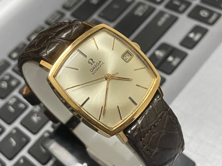 Omega ตัวเรือนเนื้อทองคำ 18K Solid Gold Automatic  รูปที่ 4