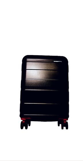กระเป๋าเดินทาง สีดำตัดแดง สวยใหม่แกะกล่อง