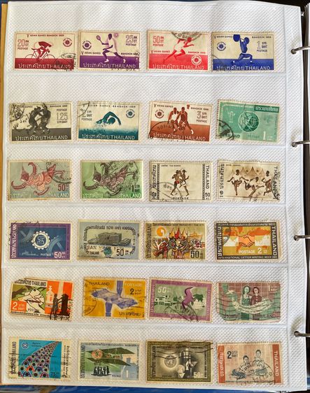 แสตมป์เก่าเก็บไทยและต่างประเทศ 2,000 ดวง สวยมาก ขายเหมา รูปที่ 17