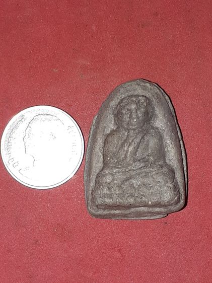 พระหลวงพ่อทวด พิมพ์กลางโย้ เนื้อว่าน มีมวลสาร สีเทา มีคราบฝ้าขาว เนื้อหาเก่า ผิวเดิม พระหนา สวย คม ชัด ลึกมาก สภาพสมบูรณ์ ฟอร์มสวย เก่า แท้  รูปที่ 9