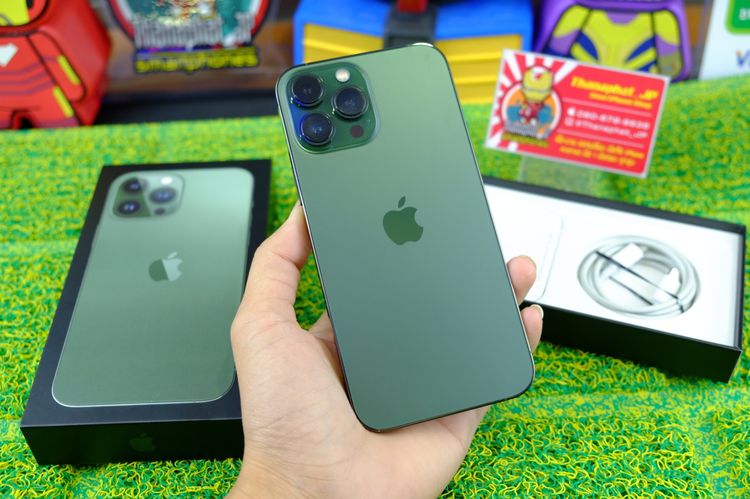 iPhone iPhone 13 128 GB 13 Pro Max 128GB สีเขียว 💚แบต95 ประกัน22-07-66 สวยใหม่ ครบกล่อง เครื่องศูนย์TH