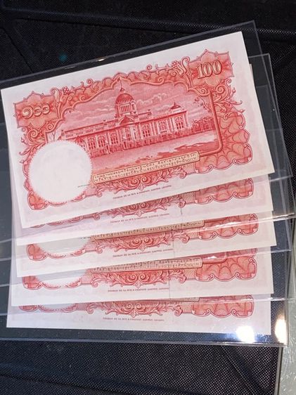 ธนบัตร แบงค์ 100บาท แบบ9,10,11,12 โทมัส หลังเรือ หลังวัด ช้างแดง รูปที่ 4