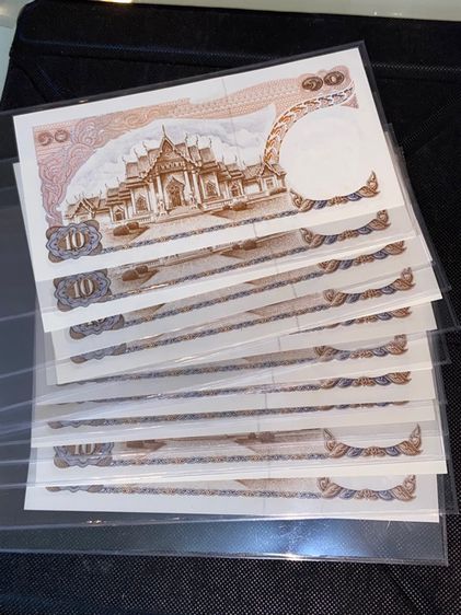 ธนบัตร แบงค์ 5,10,20,100,500บาท แบบ 11,12 หลังวัด พระปรางค์ พระเจ้าตาก ไม่ผ่านใช้ รูปที่ 5