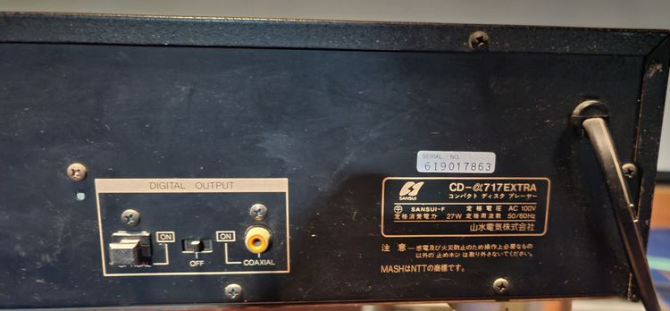 เครื่องเล่นCD PLATYER SANSUI CD - α 717D Extra  ราคา 20000 บาทไม่ลดแล้วนะครับ รูปที่ 6