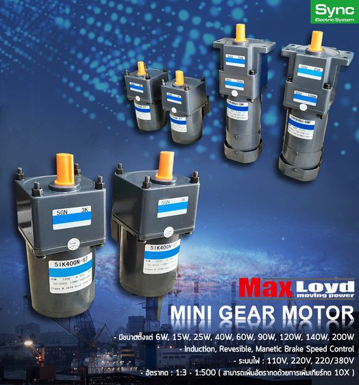 MINI GEAR MOTOR MaxLoyd Kaidee