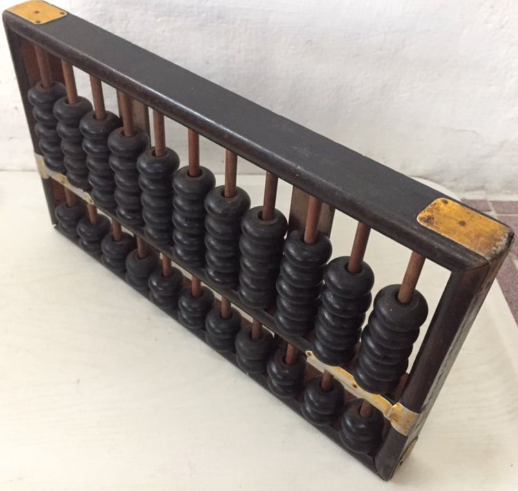 อื่นๆ Antique Chinese Abacus ลูกคิดจีนโบราณ 11 แถว ขนาด 11.5" อายุเกิน 60 ปี