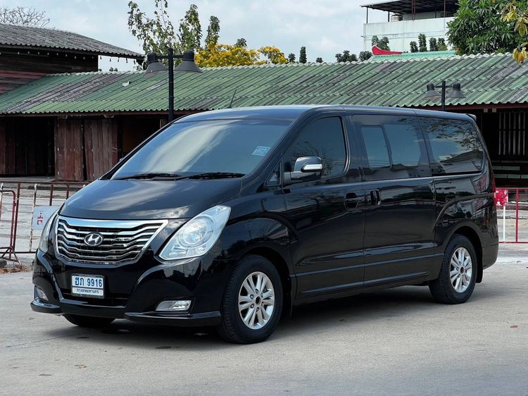 Hyundai H-1  2013 2.5 Deluxe Van ดีเซล ไม่ติดแก๊ส เกียร์อัตโนมัติ ดำ