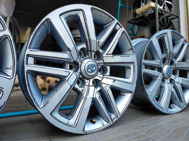 แม็กโตโยต้า ขอบ18 สีอบมาตรฐานโรงงาน  ลายภาพวาด  รูปที่ 2