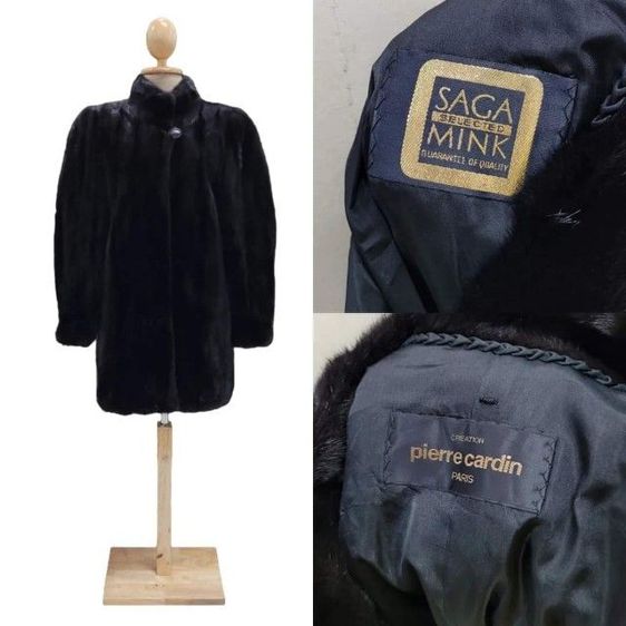 SAGA For Pierre Cardin Mink Fur Coat