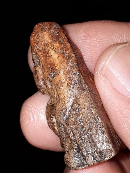 พระนางพญา วัดพระศรีรัตนมหาธาตุ พิษณุโลก พิมพ์อกนูนใหญ่ หลังลายนิ้งมือ เนื้อดินเผา สีออกน้ำตาลเข้ม อมดำ มวลสารครบ จัด ละเอียด มีเม็ดกรวดทราย รูปที่ 3