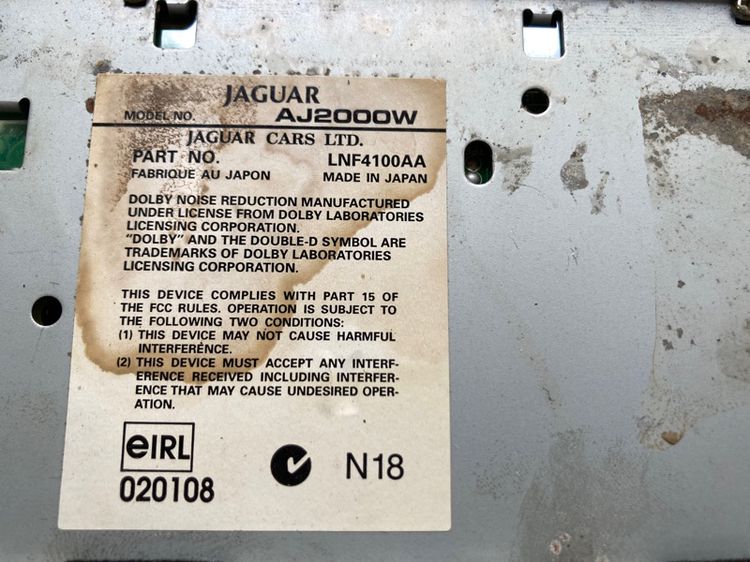 ช่องแอร์ วิทยุ เสาอากาศ Jaguar X308 XJ8 วิทยุจอใหญ่ Model AJ2000W รูปที่ 10