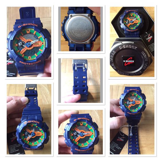 นาฬิกาข้อมือ Casio G-SHOCK GA-110 FC-2ADR สีน้ำเงิน เป็นรุ่นหายาก และเลิกผลิต มือ 2 ของแท้แน่นอน